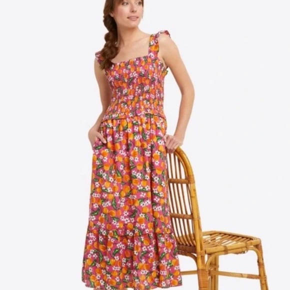 Draper James Dresses & Skirts - Draper James Midi Orange Blossom Taylor Dress 🍊NWT